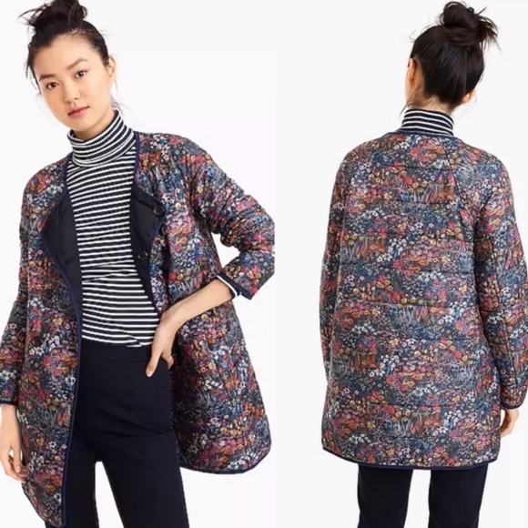 Nwt Jcrew Reversible Puffer Jacket 